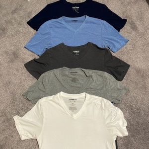 Men’s express V-neck XS T-shirts set of 4